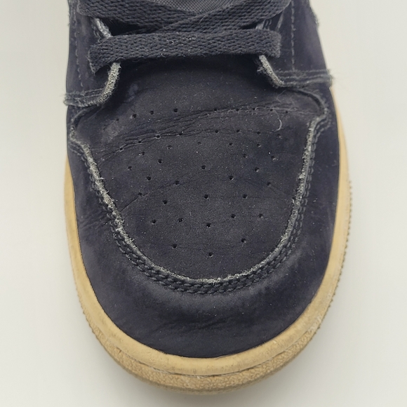 Air Jordan 1 Mid Multi-Color Swoosh Black Red Blue Size 7 US - Picture 11 of 16